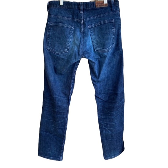 Dearborn Denim Distressed Dark Navy Stretch Jeans Size 31x29 - Picture 4 of 15